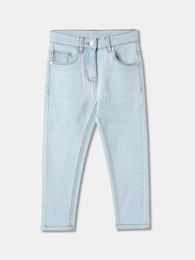 Buy R B Girls Mid Rise Clean Look Cotton Jeans Jeans for Girls 27329728 Myntra