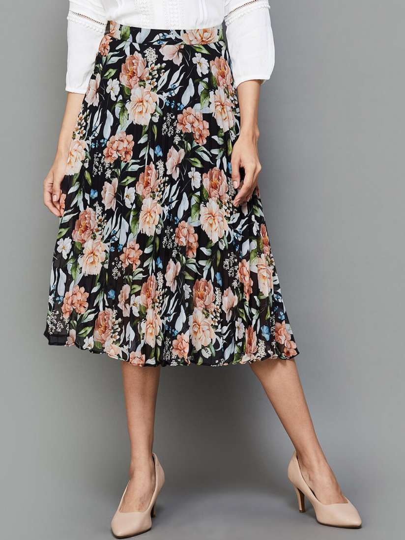 Floral skirts online myntra hot sale