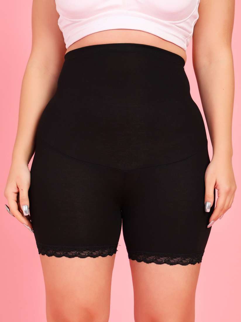Plus size high waisted boy shorts online