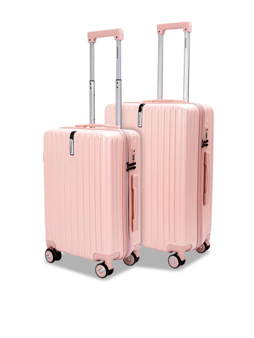 Buy 3G Set Of 2 Textured Hard Sided Trolley Suitcases Trolley Bag for Unisex 27347654 Myntra