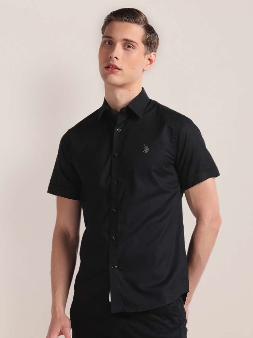 Buy U.S. Polo Assn. Spread Collar Cotton Casual Shirt Shirts for Men 27349442 Myntra