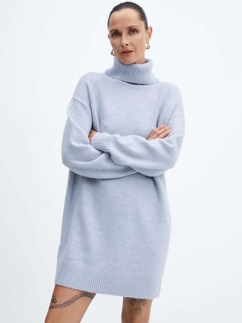 Buy MANGO Turtle Neck Sweater Dress Dresses for Women 27351734 Myntra