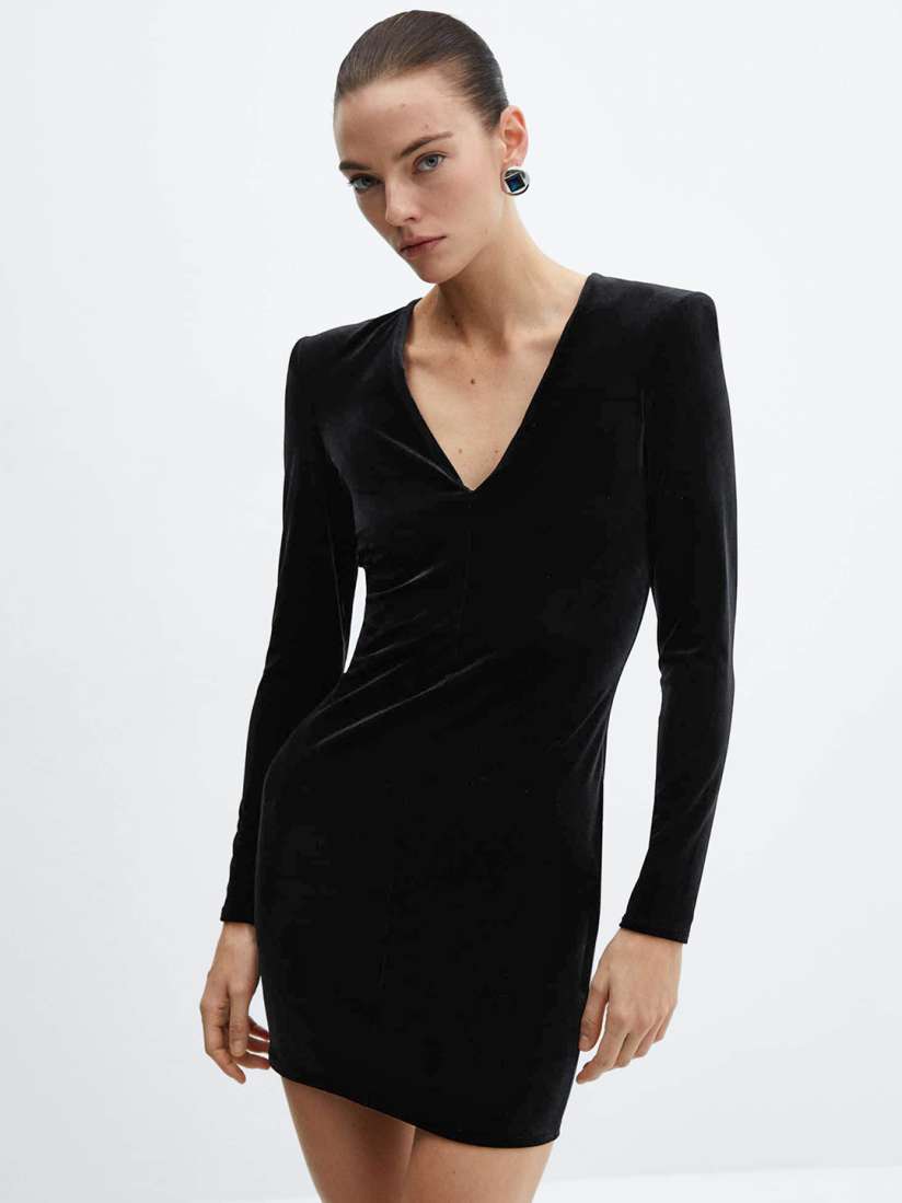 Buy MANGO Velvet Sheath Dress Dresses for Women 27351792 Myntra