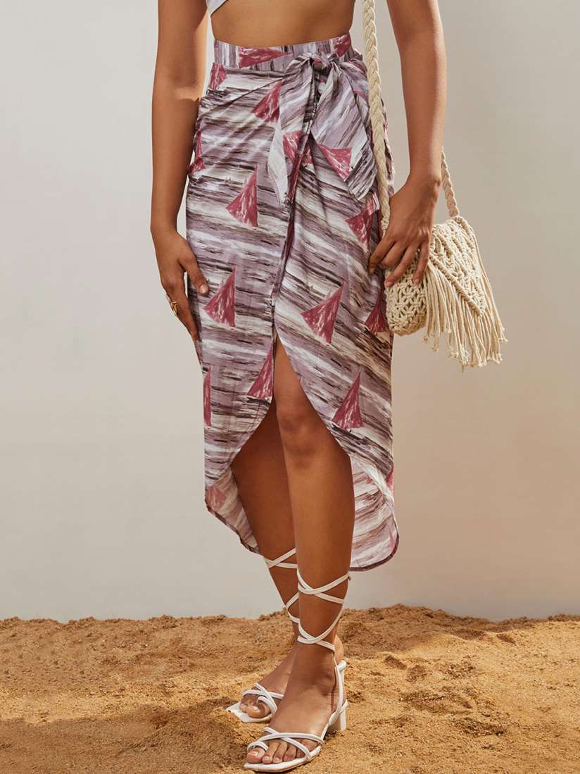 Wrap midi skirt 20 top