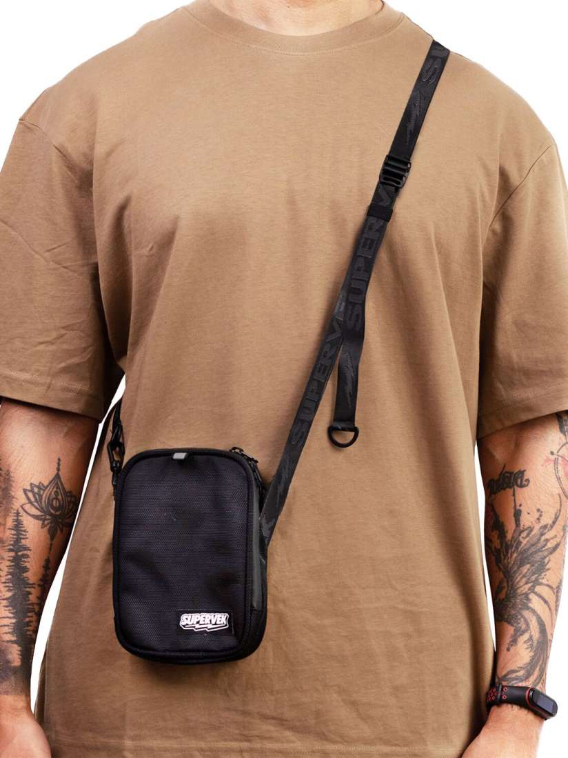 Buy SUPERVEK Carbon Black Cross body Sling bag mini pro Messenger Bag for Unisex 27356670 Myntra