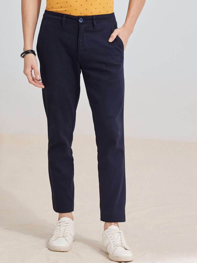 Buy Red Flame Men Mid Rise Stretchable Casual Trousers Trousers for Men 27364986 Myntra