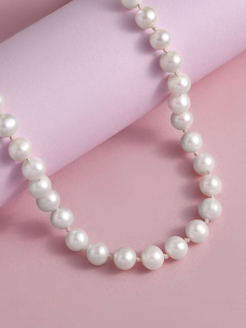 Pearl necklace myntra hotsell