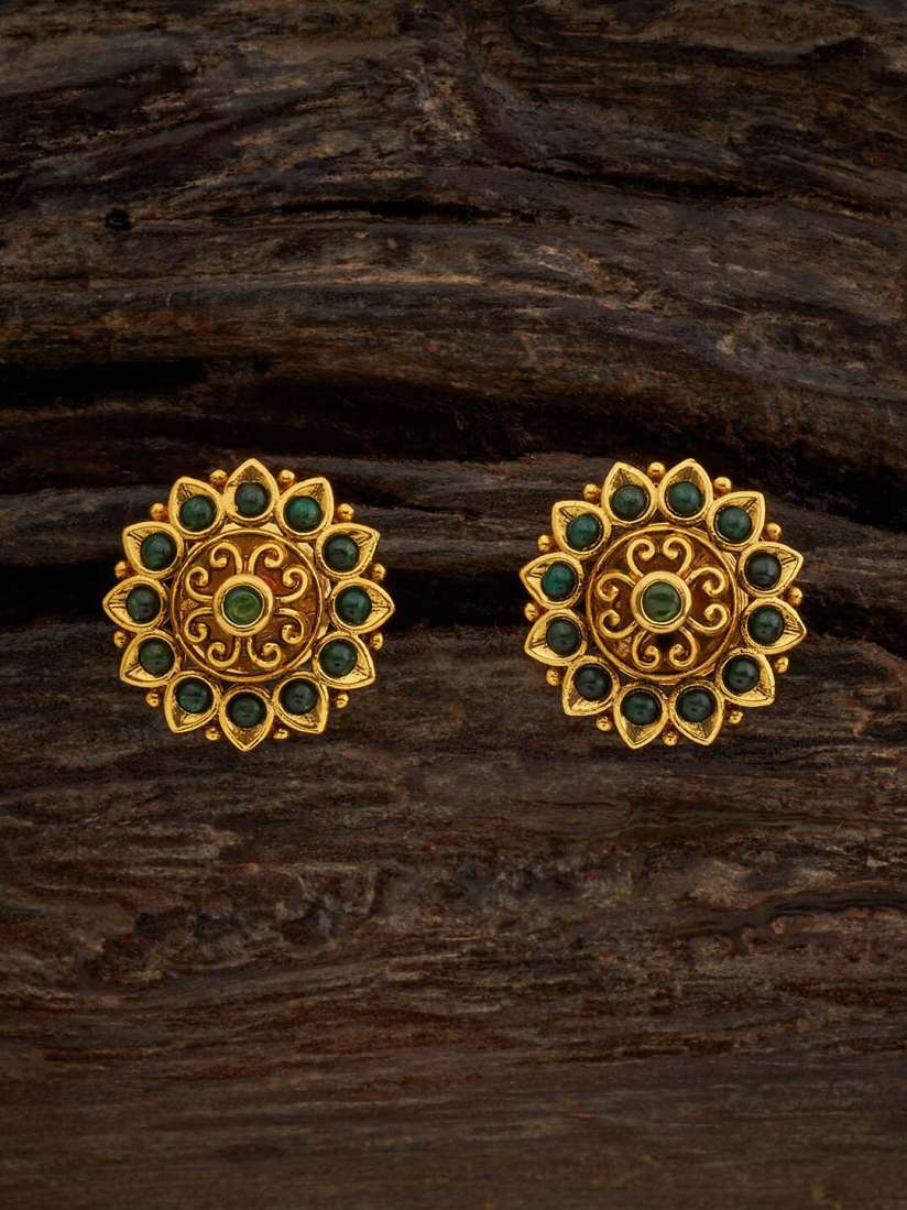 Buy Kushal s Fashion Jewellery Gold Plated Circular Studs Earrings Earrings for Women 27379220 Myntra