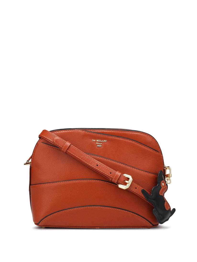 Buy Da Milano Leather Structured Sling Bag Handbags for Women 27380222 Myntra