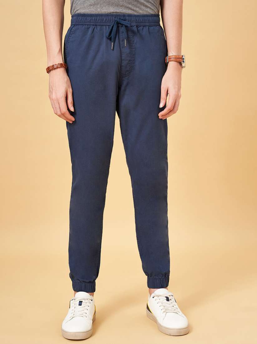 Buy Urban Ranger by pantaloons Men Slim Fit Mid Rise Cotton Joggers Trouser Trousers for Men 27385118 Myntra