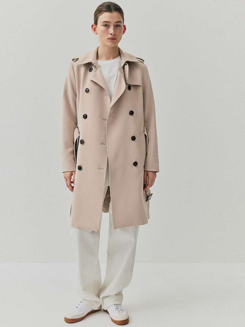 Buy H M Double Breasted Trenchcoat Coats for Women 27385626 Myntra