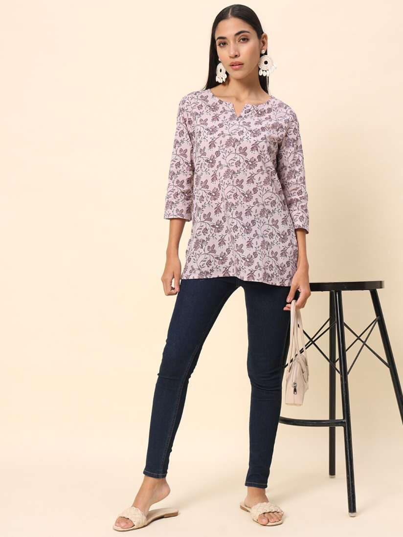Floral kurtis on myntra store
