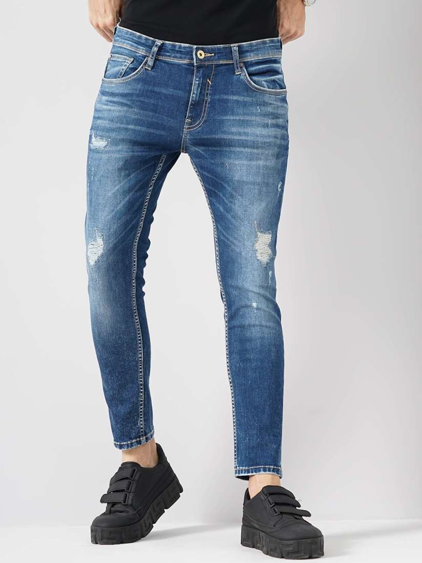 Buy Celio Men Jean Skinny Fit Mildly Distressed Light Fade Jeans Jeans for Men 27398154 Myntra