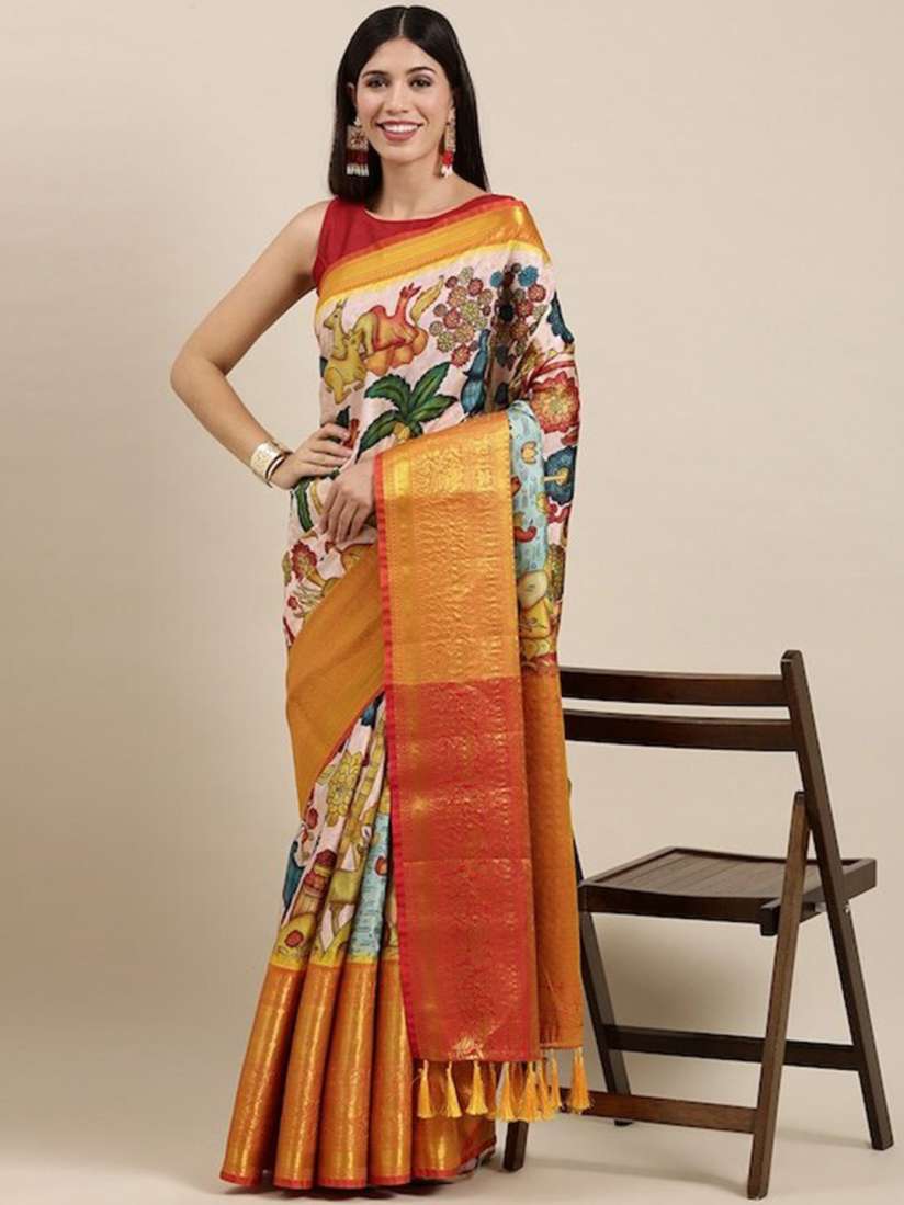 Myntra kalamkari sarees shop