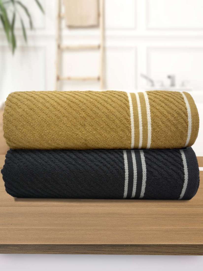 Black and beige towels online