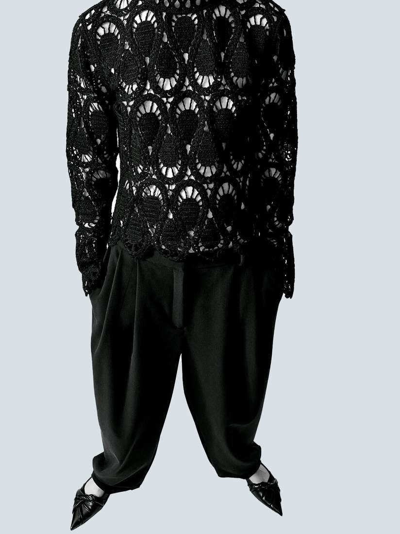 Buy H&M Women Tapered Twill Trousers Trousers for Women 27406358