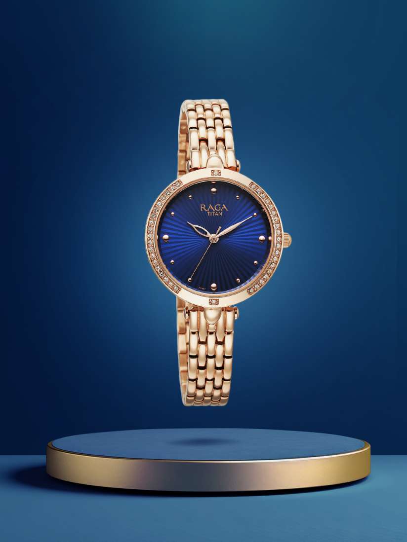 Buy Titan Raga Show Stopper Women Embellished Dial Bracelet Analogue Watch 95266WM01 Watches for Women 27425004 Myntra
