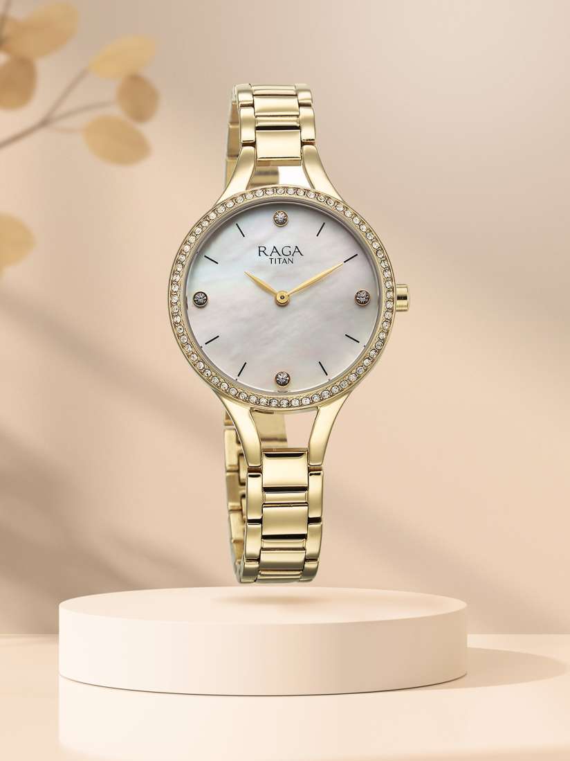 Buy Titan Raga Show Stopper Women Embellished Dial Bracelet Analogue Watch 95275YM01 Watches for Women 27425006 Myntra