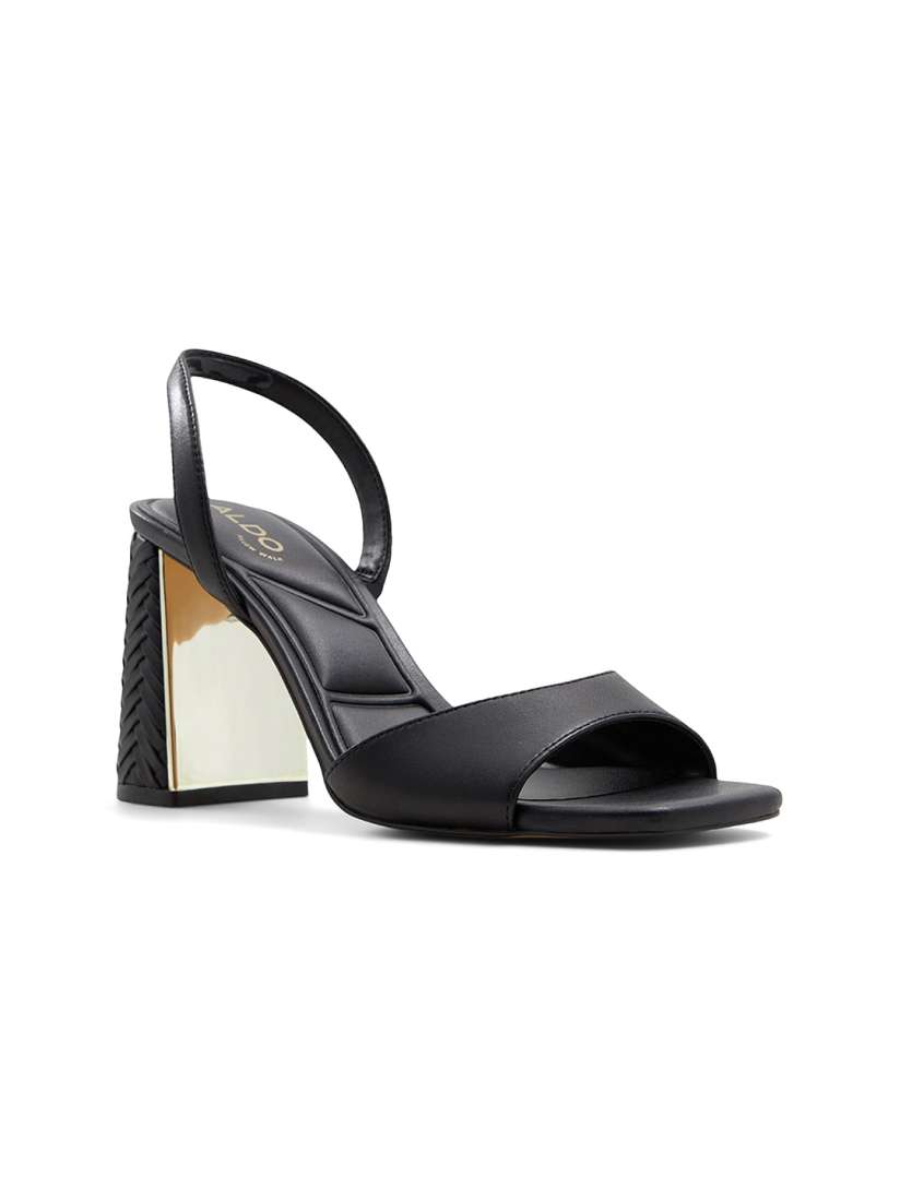 Aldo black open toe heels clearance
