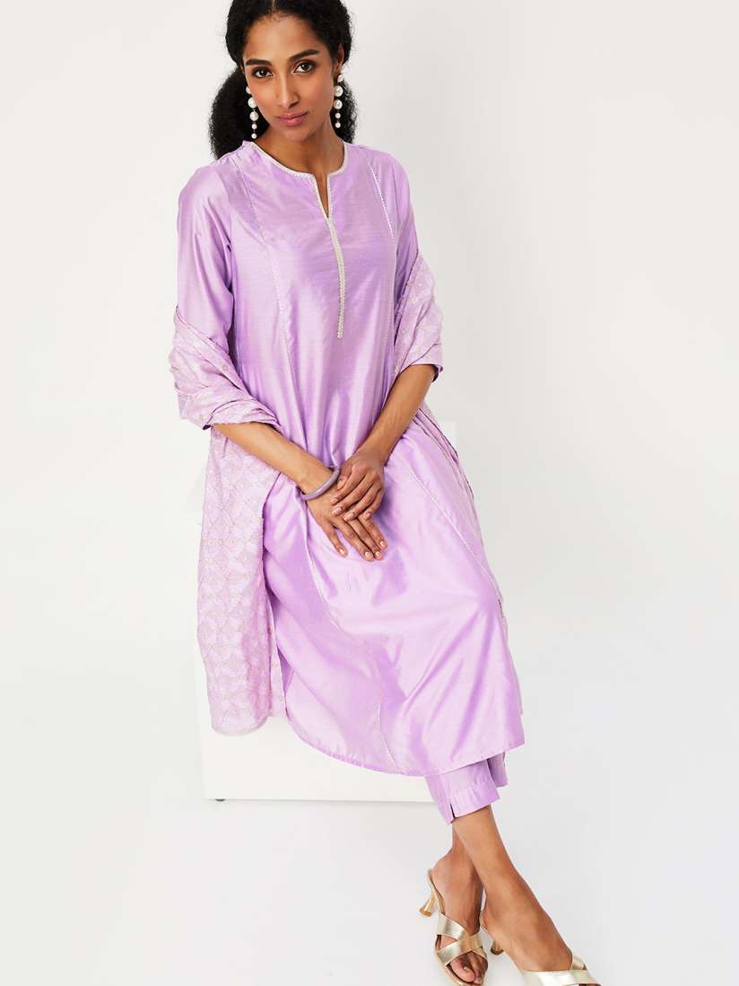 Buy max Women Regular Kurta with Trousers Kurta Sets for Women 27431192 Myntra