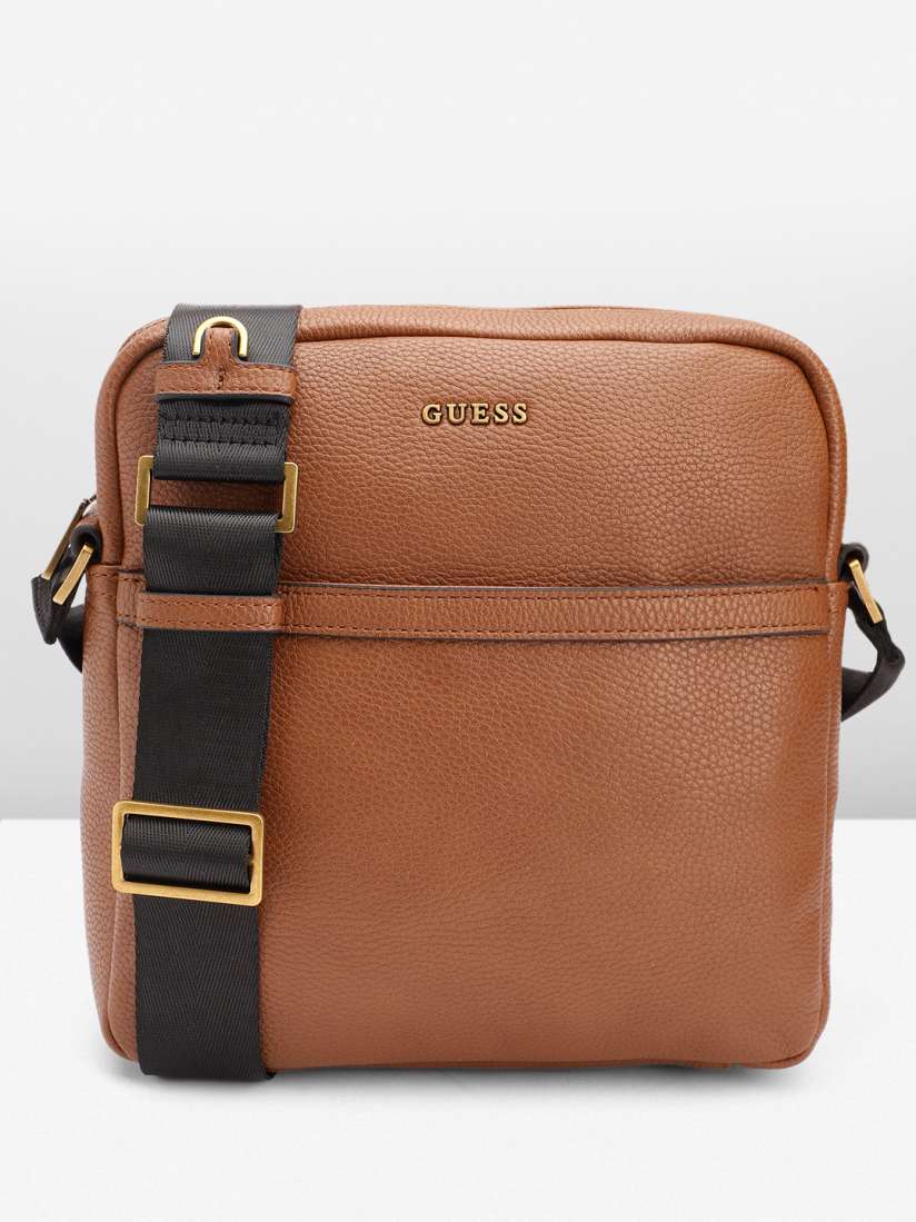 Buy GUESS PU Structured Sling Bag Handbags for Men 27431842 Myntra