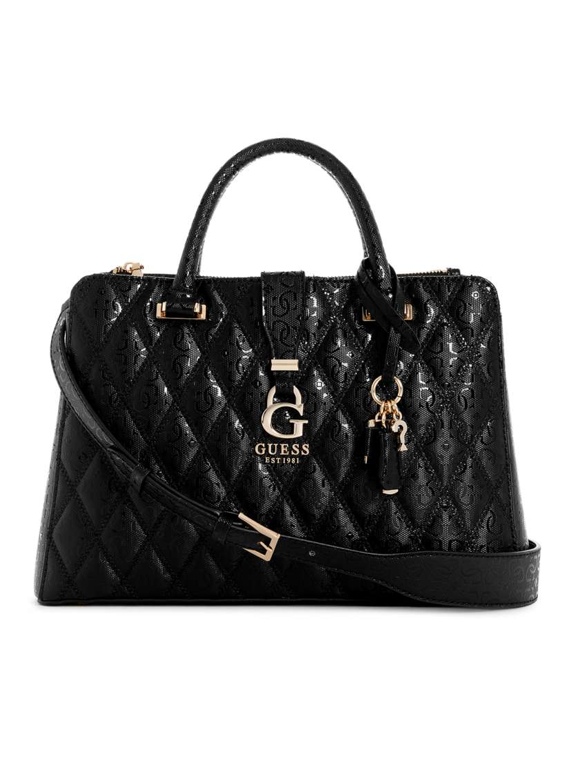 Buy GUESS Brand Logo Textured Structured Handheld Bag with Quilted Detail Handbags for Women 27431912 Myntra