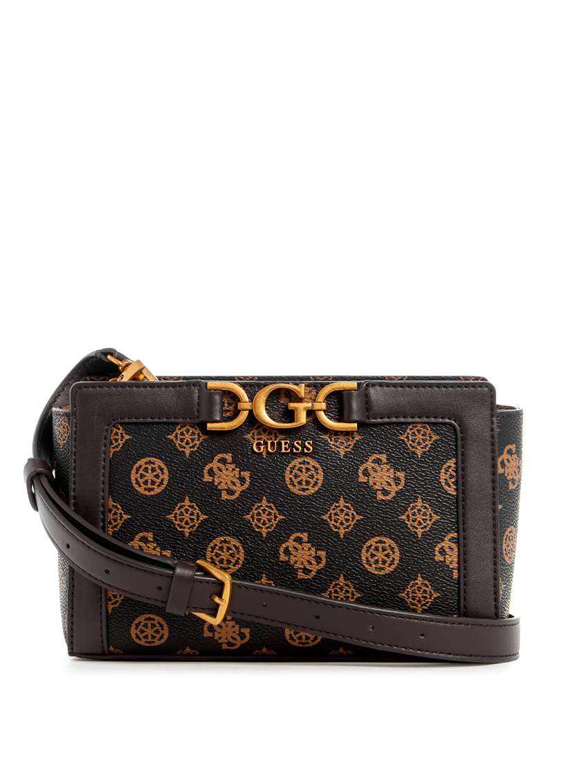 Buy GUESS Brand Logo Printed Structured Sling Bag Handbags for Women 27431926 Myntra