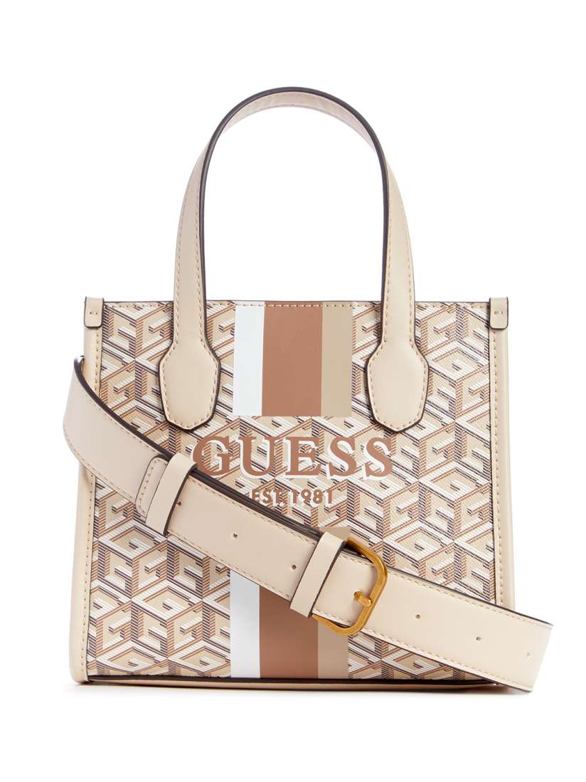 Buy GUESS Brand Logo Printed Structured Handheld Bag Handbags for Women 27432080 Myntra