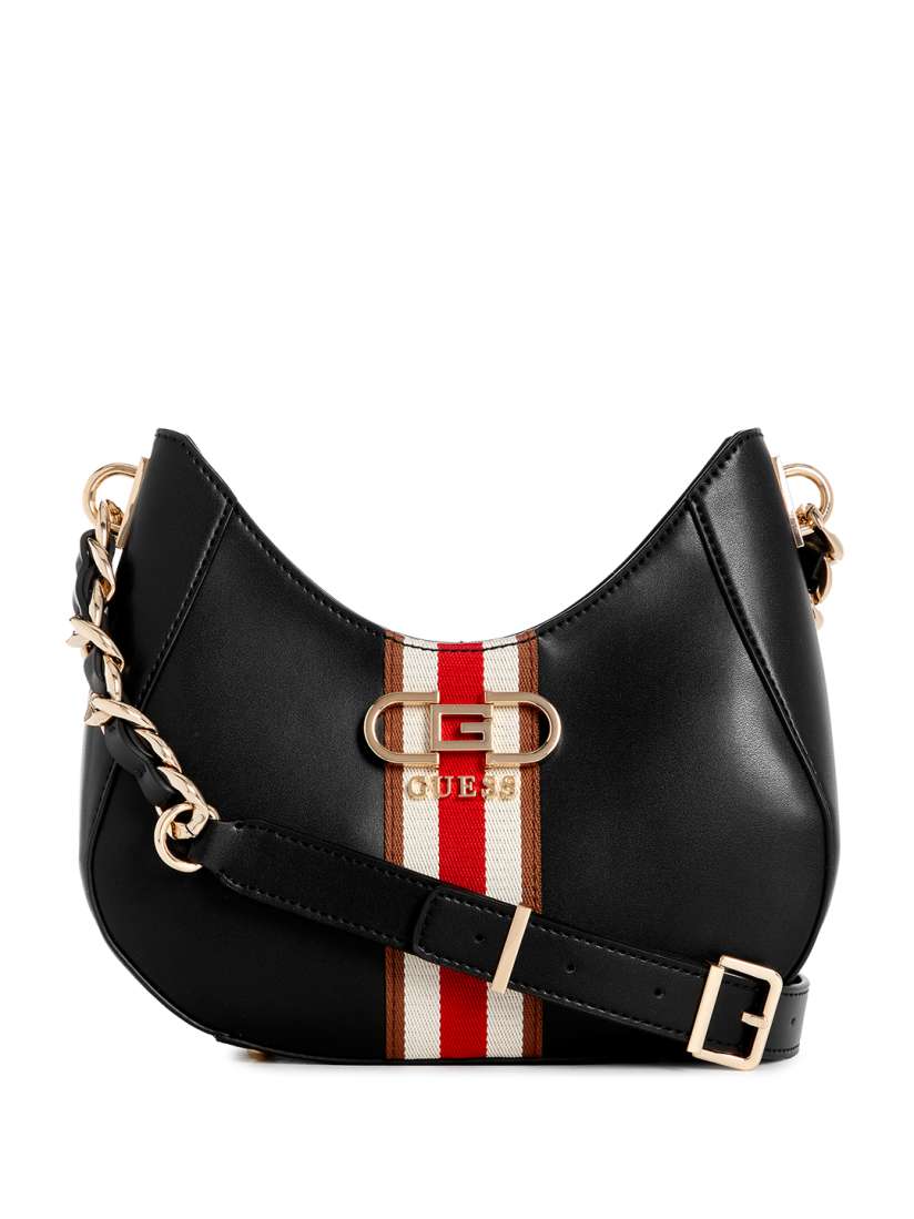 Buy GUESS Striped Detail Structured Sling Bag Handbags for Women 27432332 Myntra