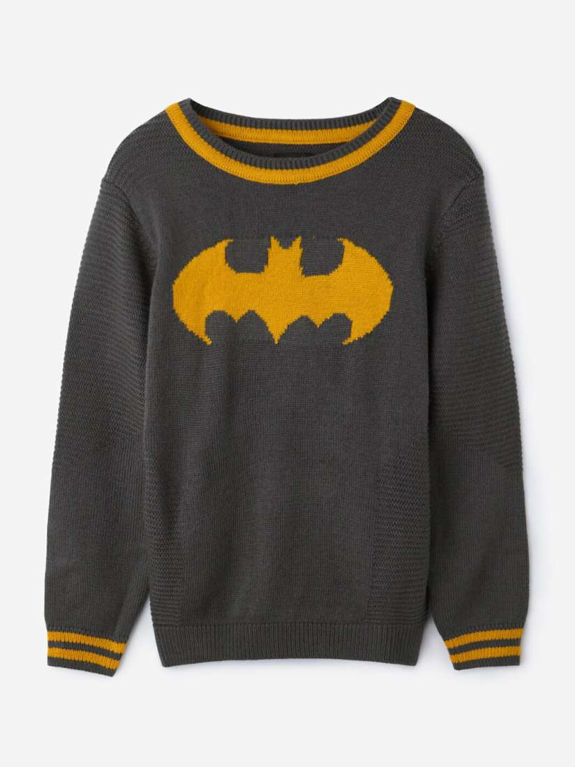 Buy The Souled Store Boys Batman Self Design Acrylic Pullover Sweater Sweaters for Boys 27436162 Myntra
