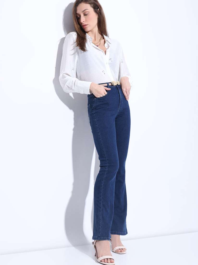Buy Vero Moda Women Bootcut High Rise Stretchable Jeans Jeans for Women 27437140 Myntra