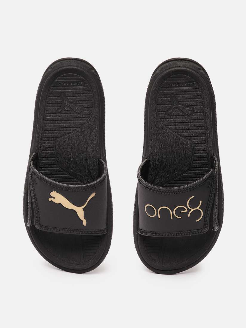 Puma one8 slides black cheap