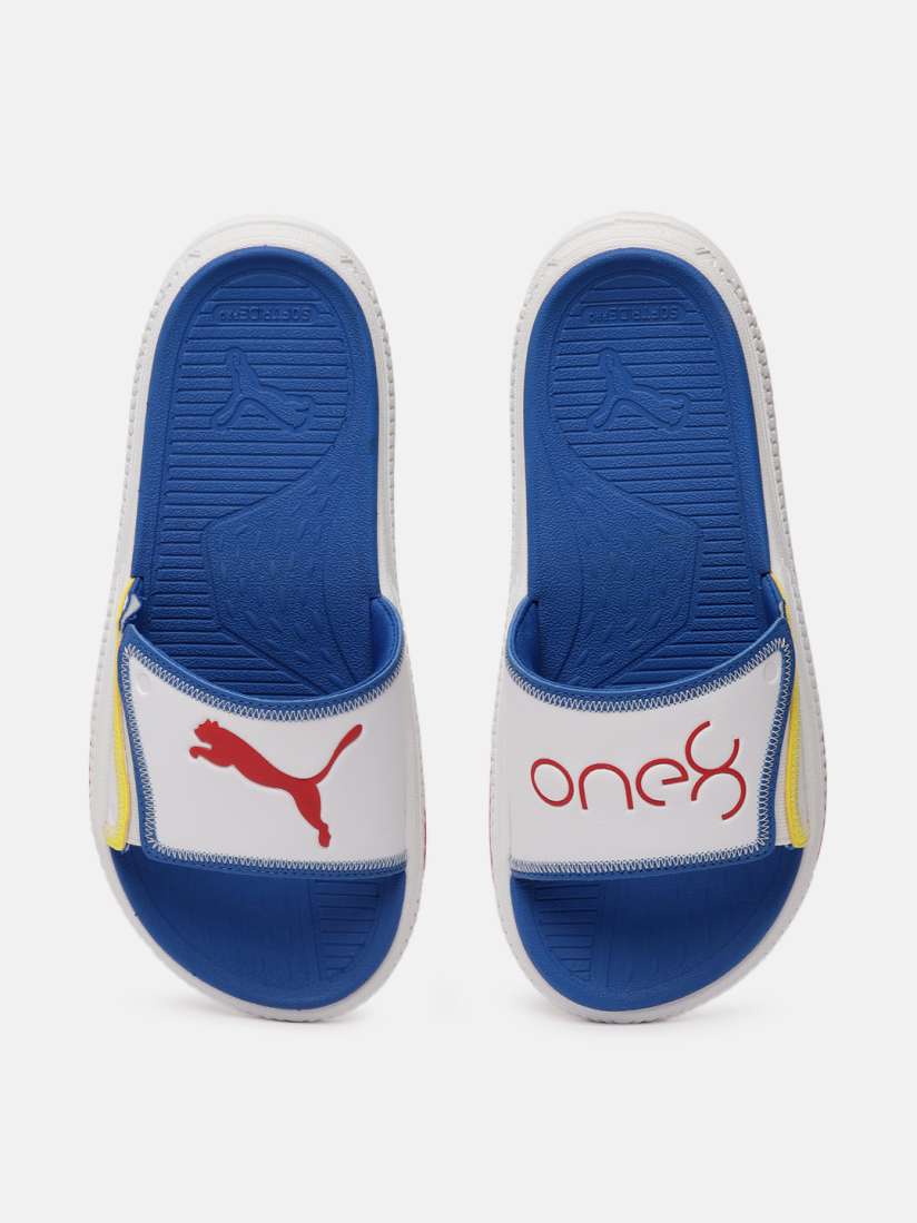 Buy one8 x PUMA Brand Logo Print Softride Slide 2.0 One8 Sliders Flip Flops for Men 27454946 Myntra