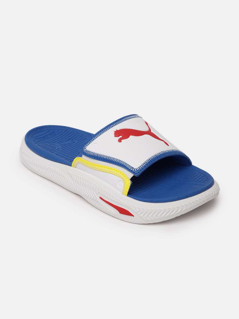 Puma one8 slides white best sale