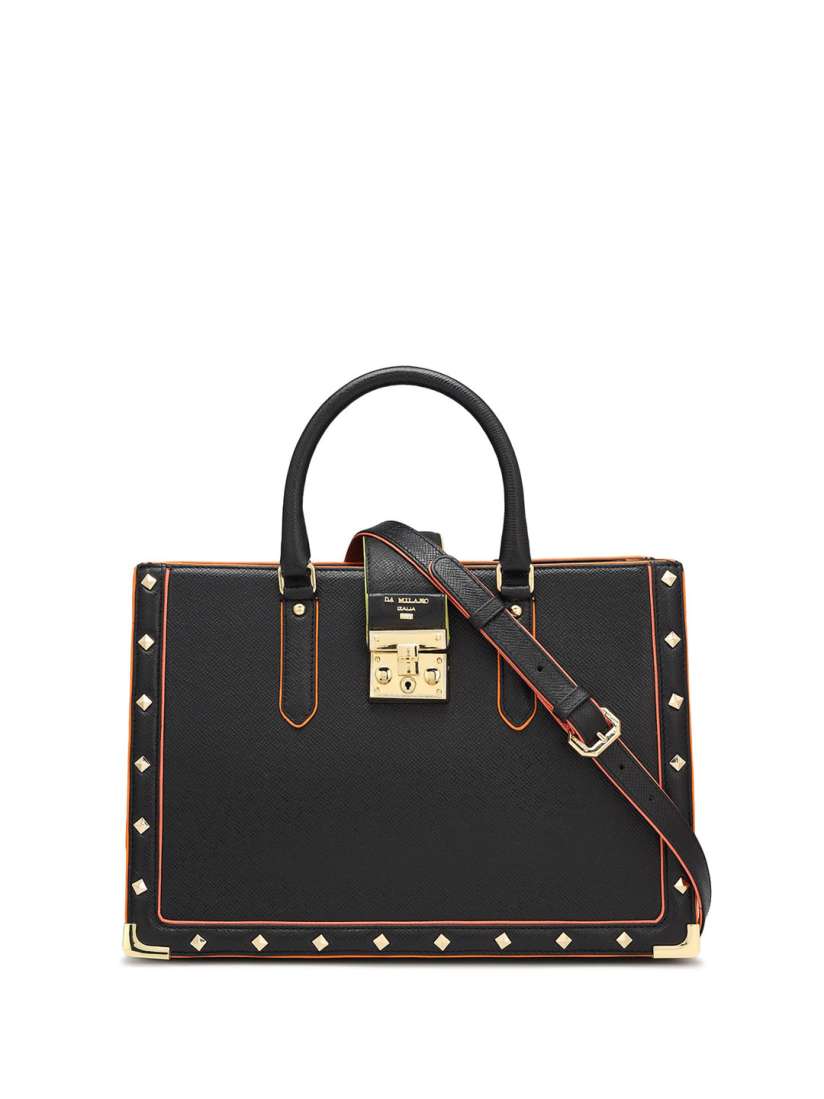 Buy Da Milano Leather Structured Handheld Bag Handbags for Women 27466012 Myntra