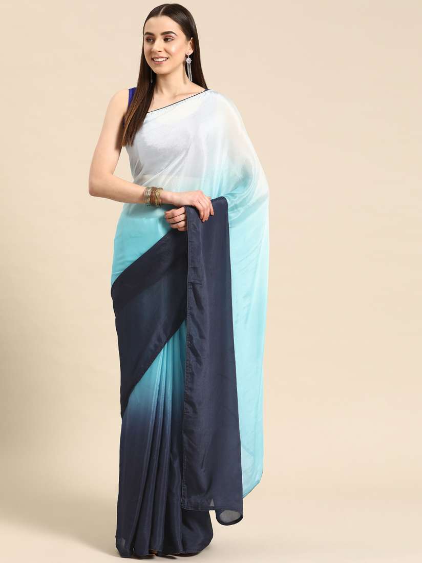 Buy Simaaya Ombre Printed Chiffon Saree Sarees for Women 27469394 Myntra