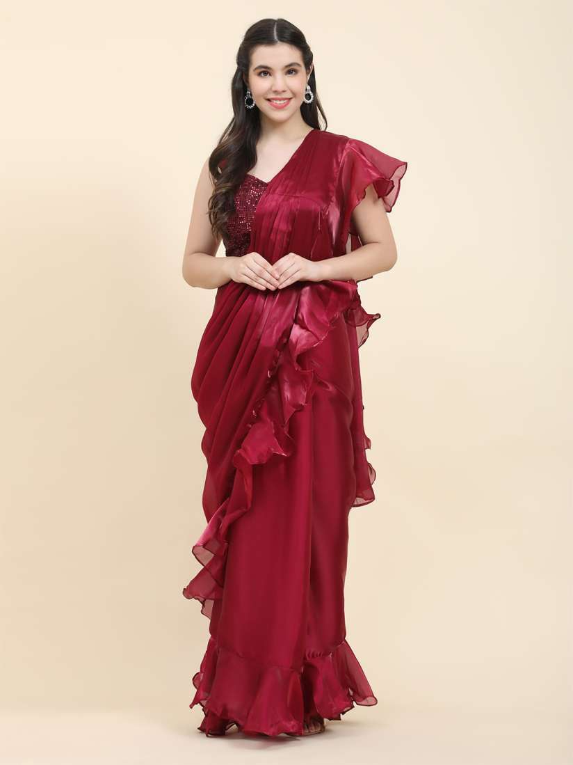 Myntra saree gown online
