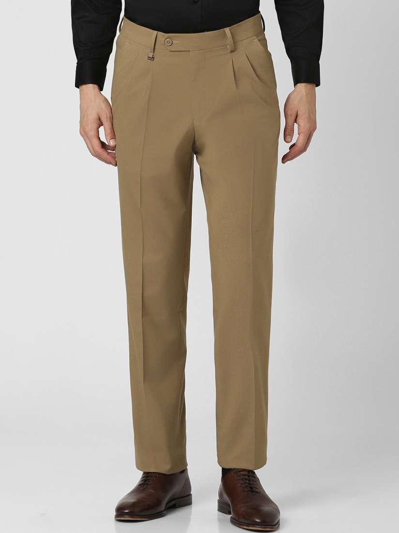 Buy Van Heusen Men Pleated Formal Trousers Trousers for Men 27475244 Myntra