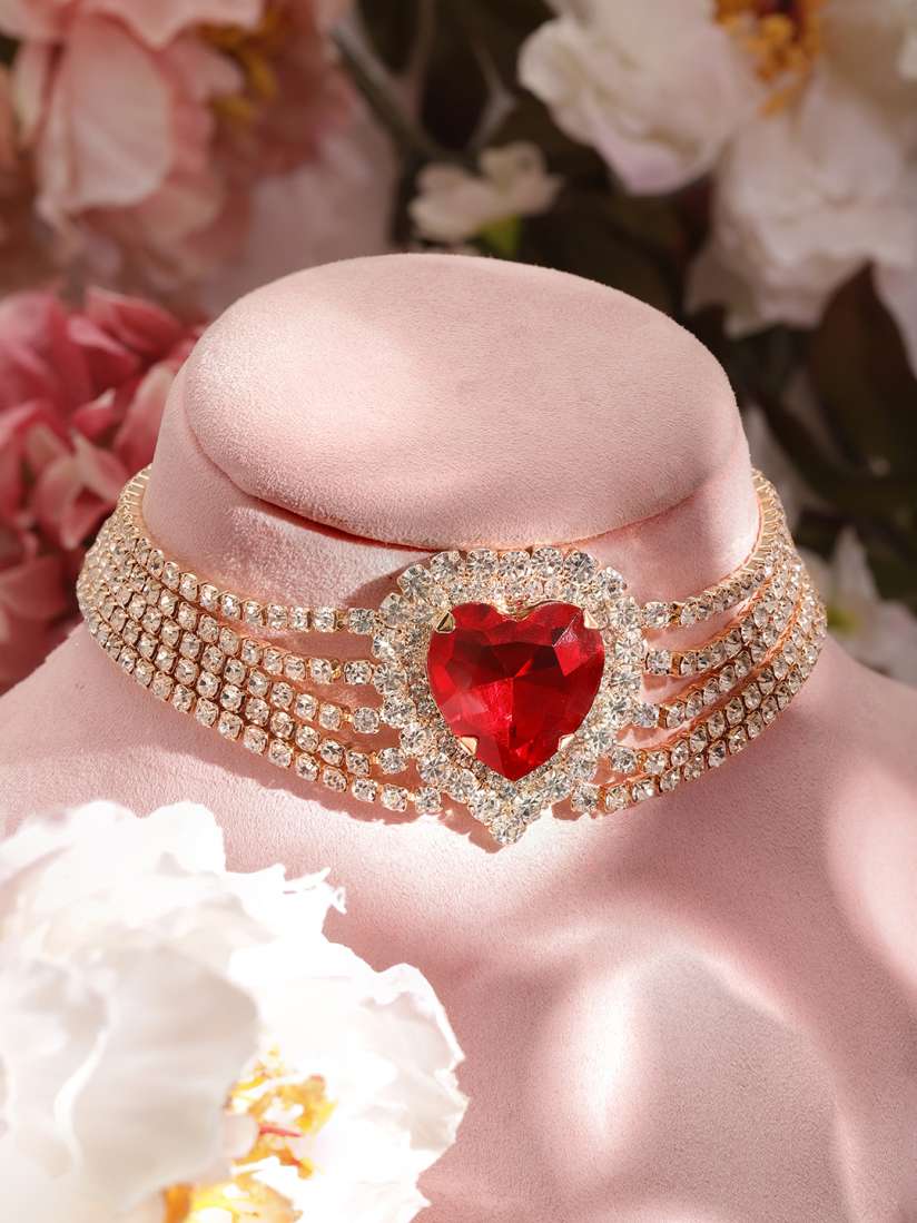 Buy Rubans Brass Rhodium Plated Choker Necklace Necklace and Chains for Women 27480724 Myntra