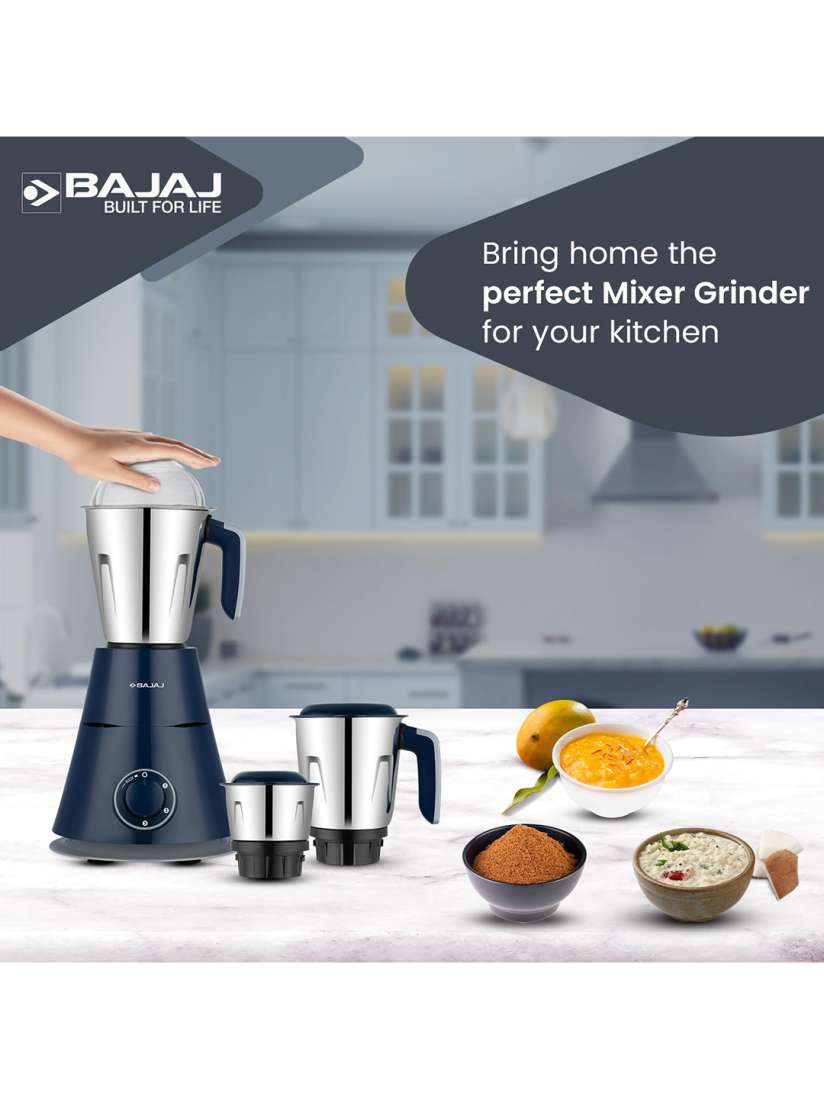 Buy Bajaj Ninja Series Trinity Mixer Grinder 750W 4 Jar with Duracut Blades 5 Yr Warranty Juicer Mixer Grinder for Unisex 27483398 Myntra
