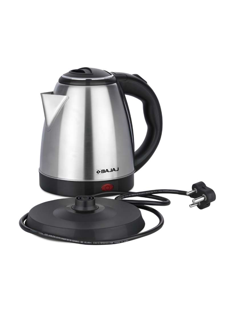 Buy Bajaj Black Silver Toned Stainless Steel Electric Kettle 1.2 L Electric Kettle for Unisex 27484558 Myntra