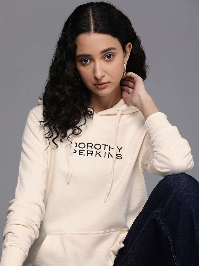 Buy DOROTHY PERKINS Women Printed Hooded Sweatshirt Sweatshirts for Women 27489862 Myntra