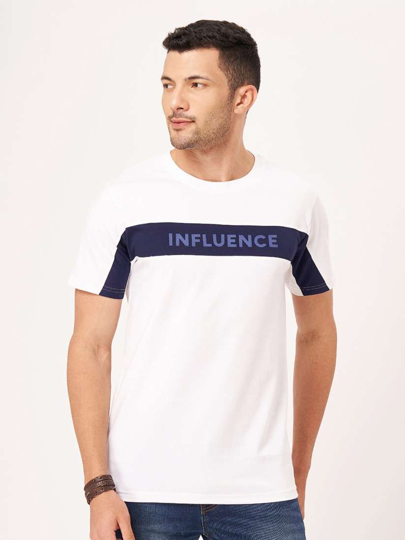 Buy ZU Colourblocked Pure Cotton T shirt Tshirts for Men 27491704 Myntra