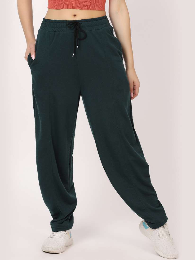 Buy BAESD Women Relaxed High Rise Non Iron Organic Cotton Joggers Trousers for Women 27507978 Myntra