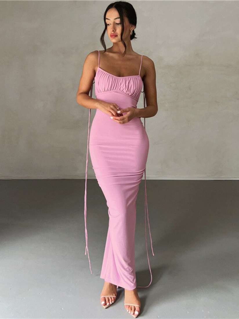 Buy StyleCast Pink Shoulder Straps Maxi Dress Dresses for Women 27537628 Myntra