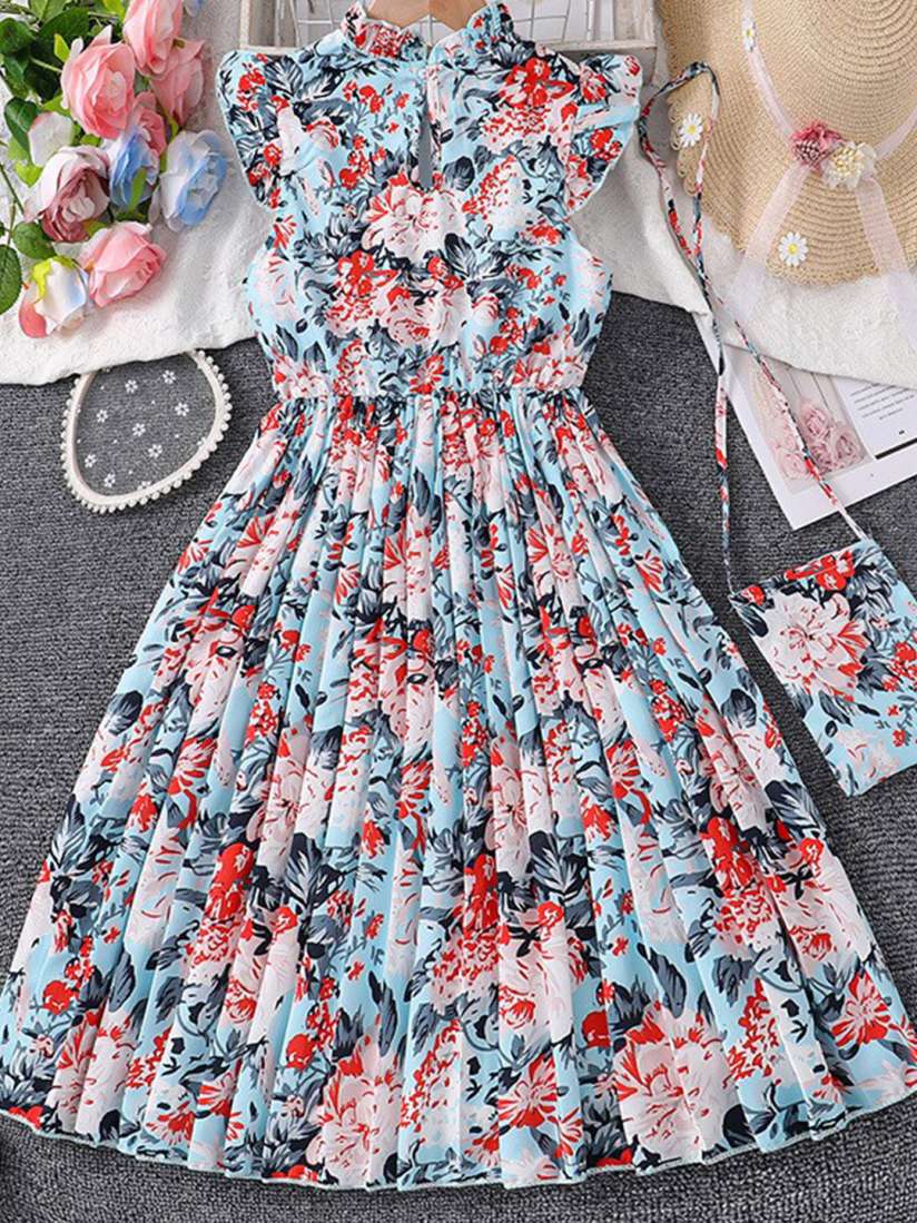 Floral print frock shop