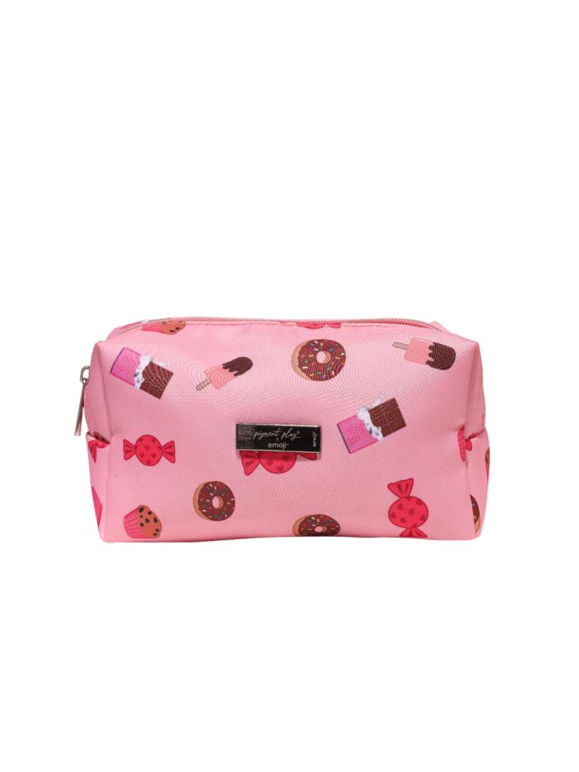 Buy Pigment Play X Emoji Too Sweet For You Small Cosmetic Bag Pink Makeup Pouch for Unisex 27545052 Myntra