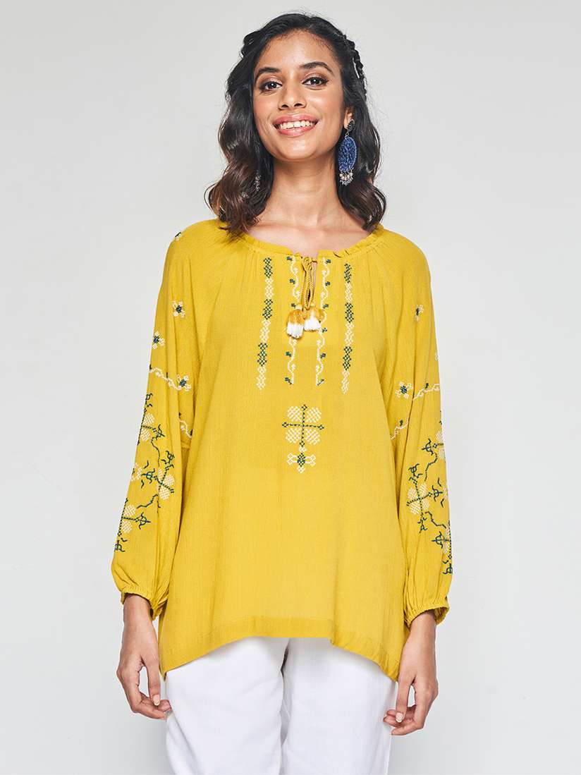 global desi yellow top