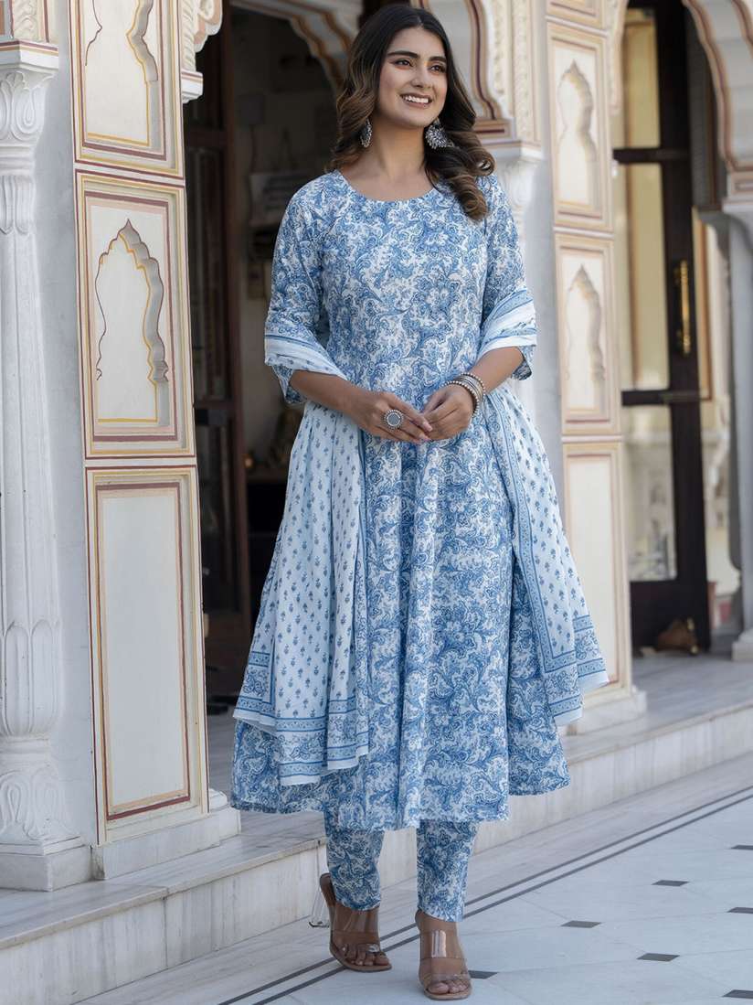 Nayo printed women's anarkali kurta shop