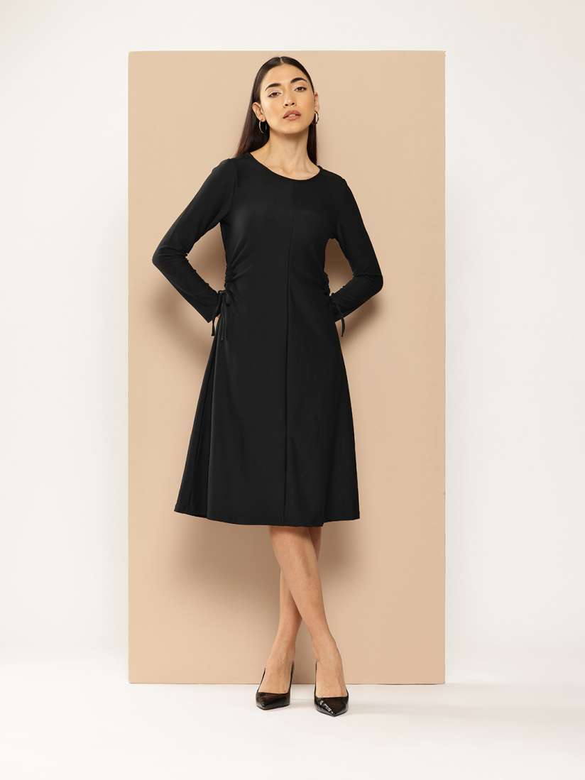 Buy Chemistry Side Tie Ups A Line Dress Dresses for Women 27566218 Myntra